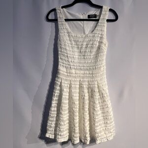 Guess Textured White Mini Dress
